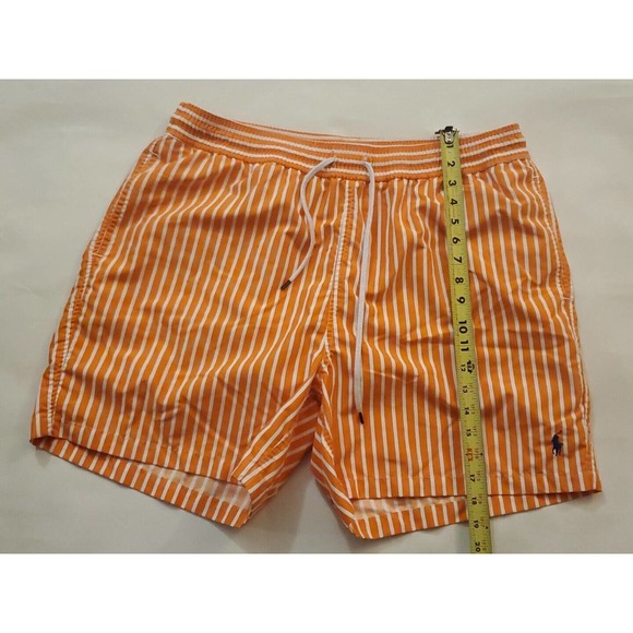 POLO BY RALPH LAUREN Swimwear Men's XXL Shorts Beach Mesh Lined Pinstriped - Picture 9 of 13